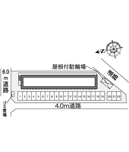 ★手数料０円★郡山市古川　月極駐車場（LP）